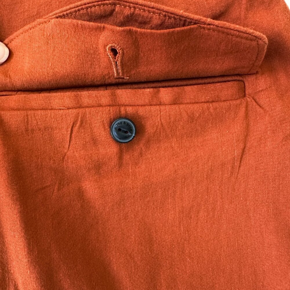 Rag & Bone Rust Linen Shorts - image 5